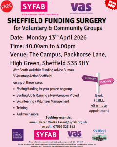 Sheffield Funding Surgery Poster